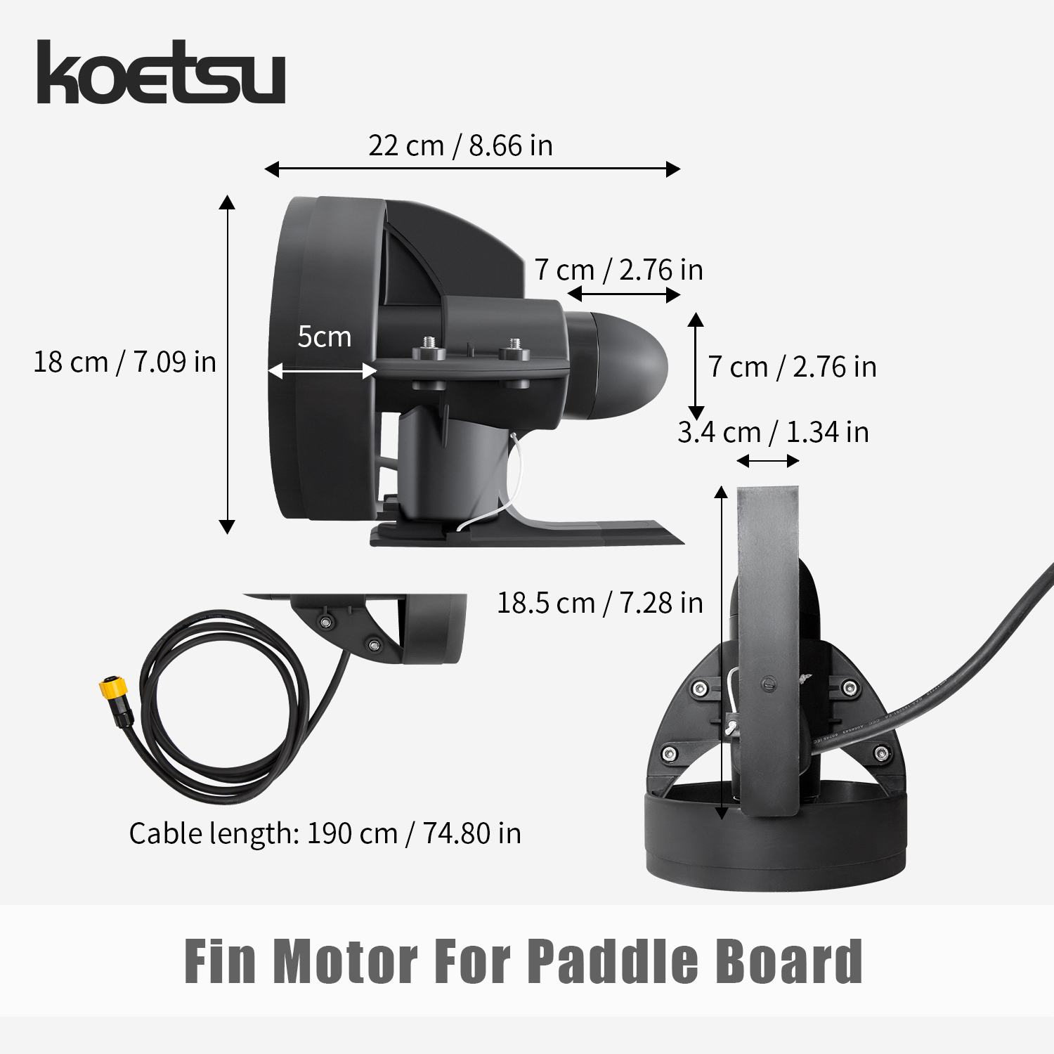 KOETSU Paddle Board Sualtı İti - Fishing Boat Trolling Motor incelemesi ve fiyatı